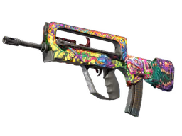 FAMAS | Bad Trip (Battle-Scarred)