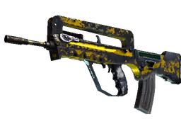 FAMAS | Neural Net (Battle-Scarred)